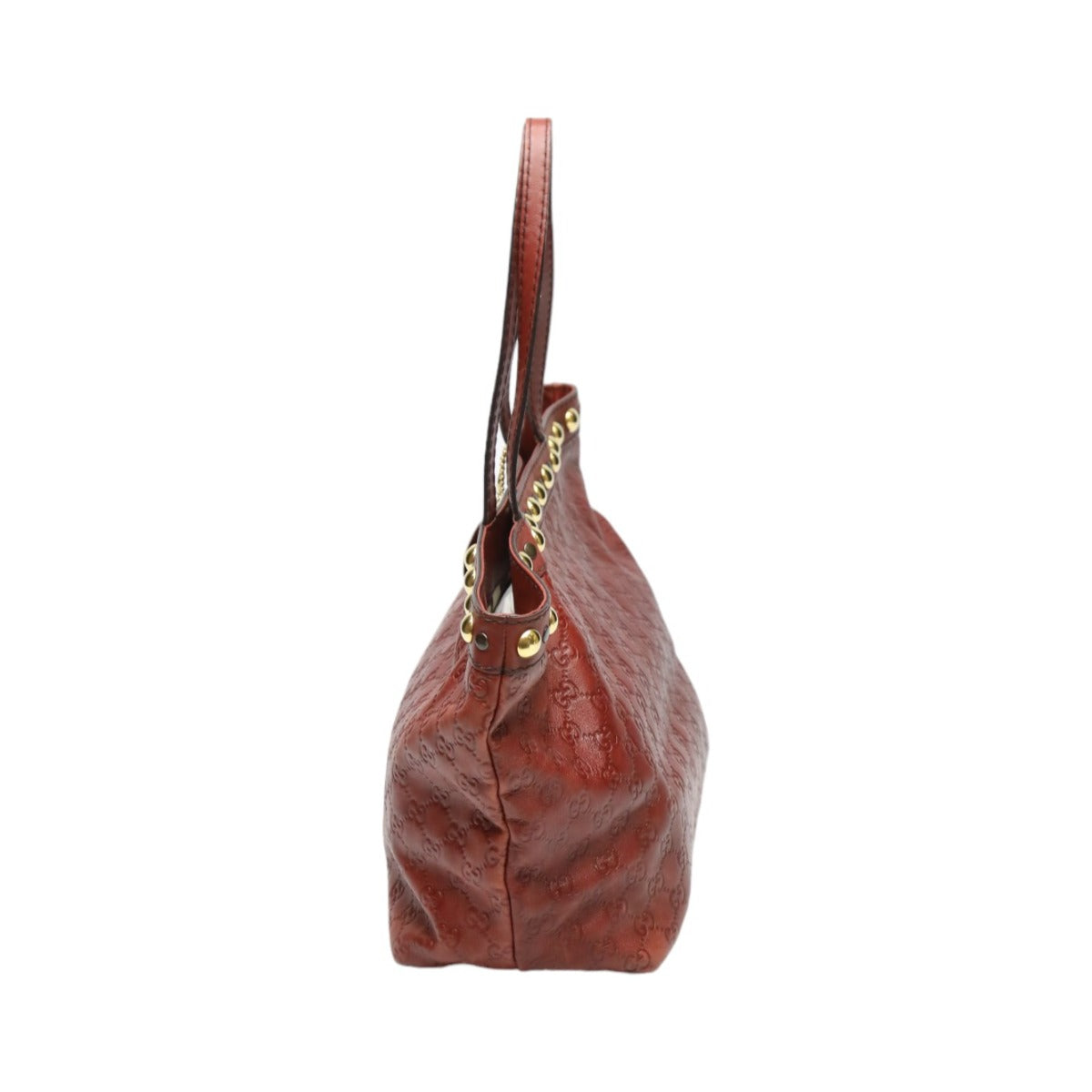 GUCCI Tote Bag 207291 leather Red Handbag Guccisima 207291 Women