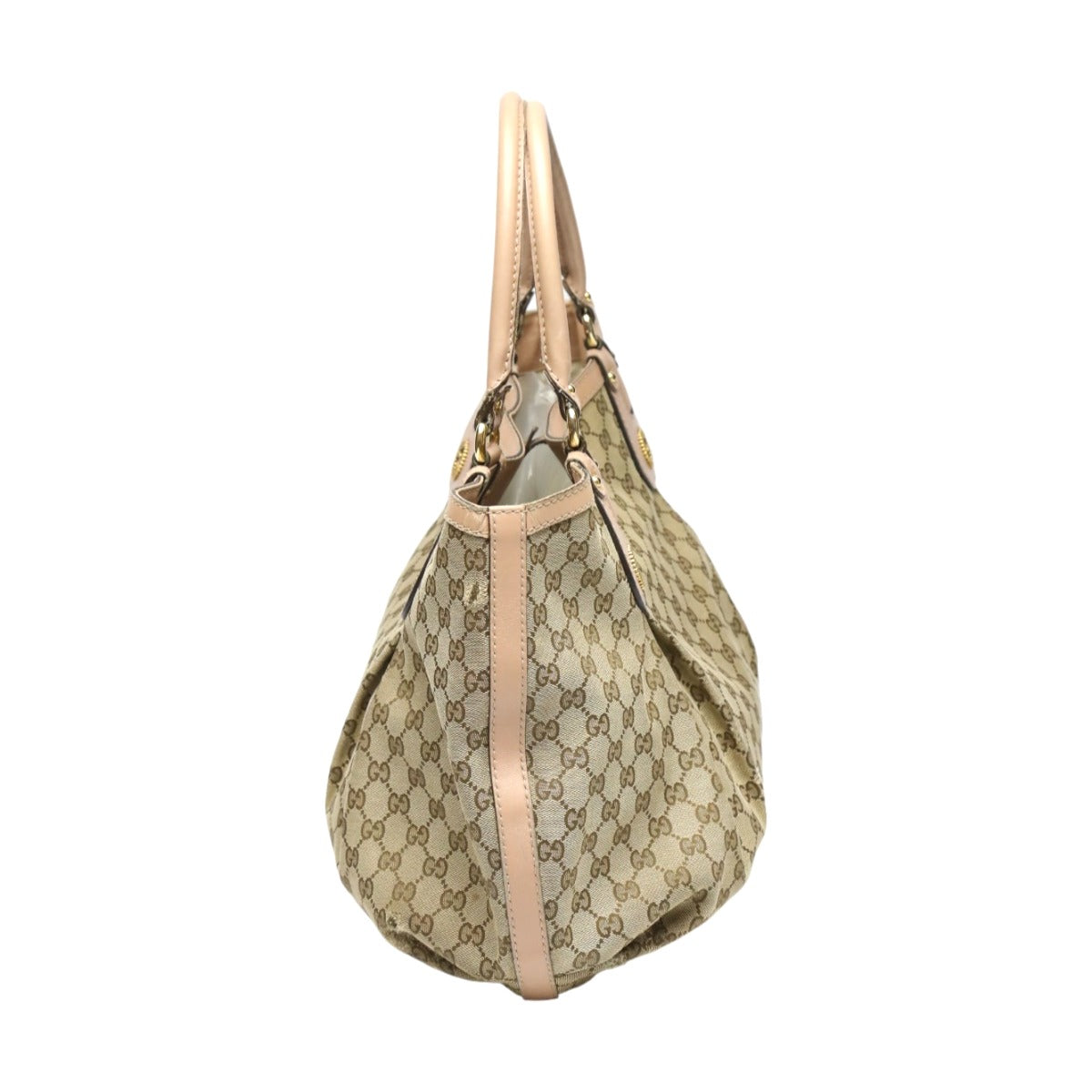 GUCCI Tote Bag 269951 GG canvas, leather beige Handbag GG pattern scarlet Women