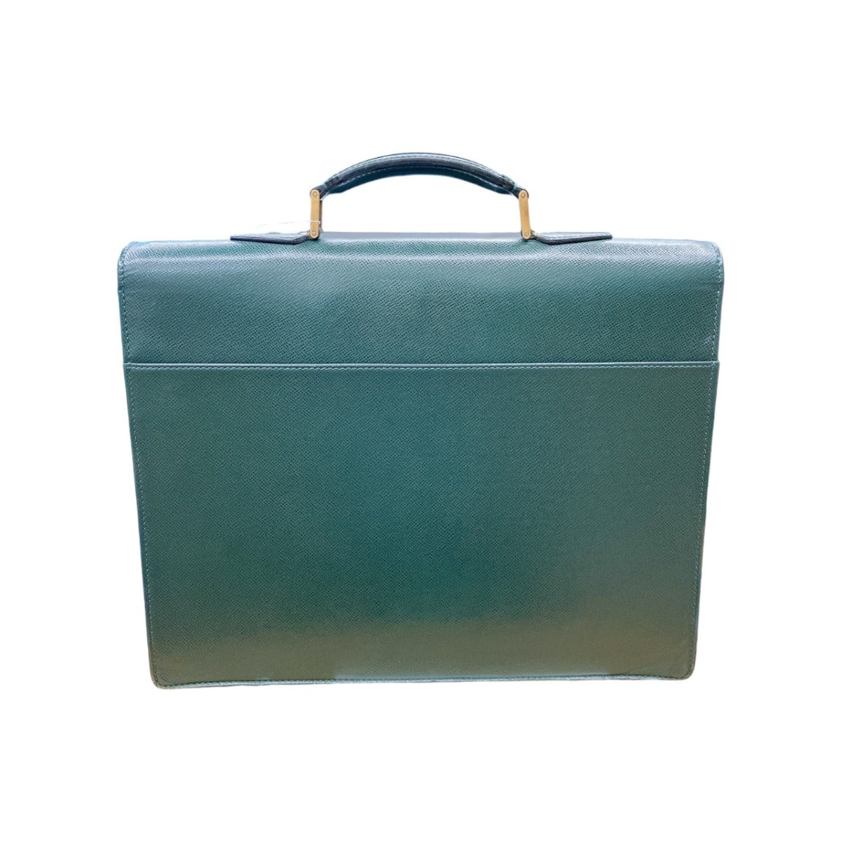 LOUIS VUITTON Business bag M30034 leather green Documents bag Epithea Taiga Moskova mens  d