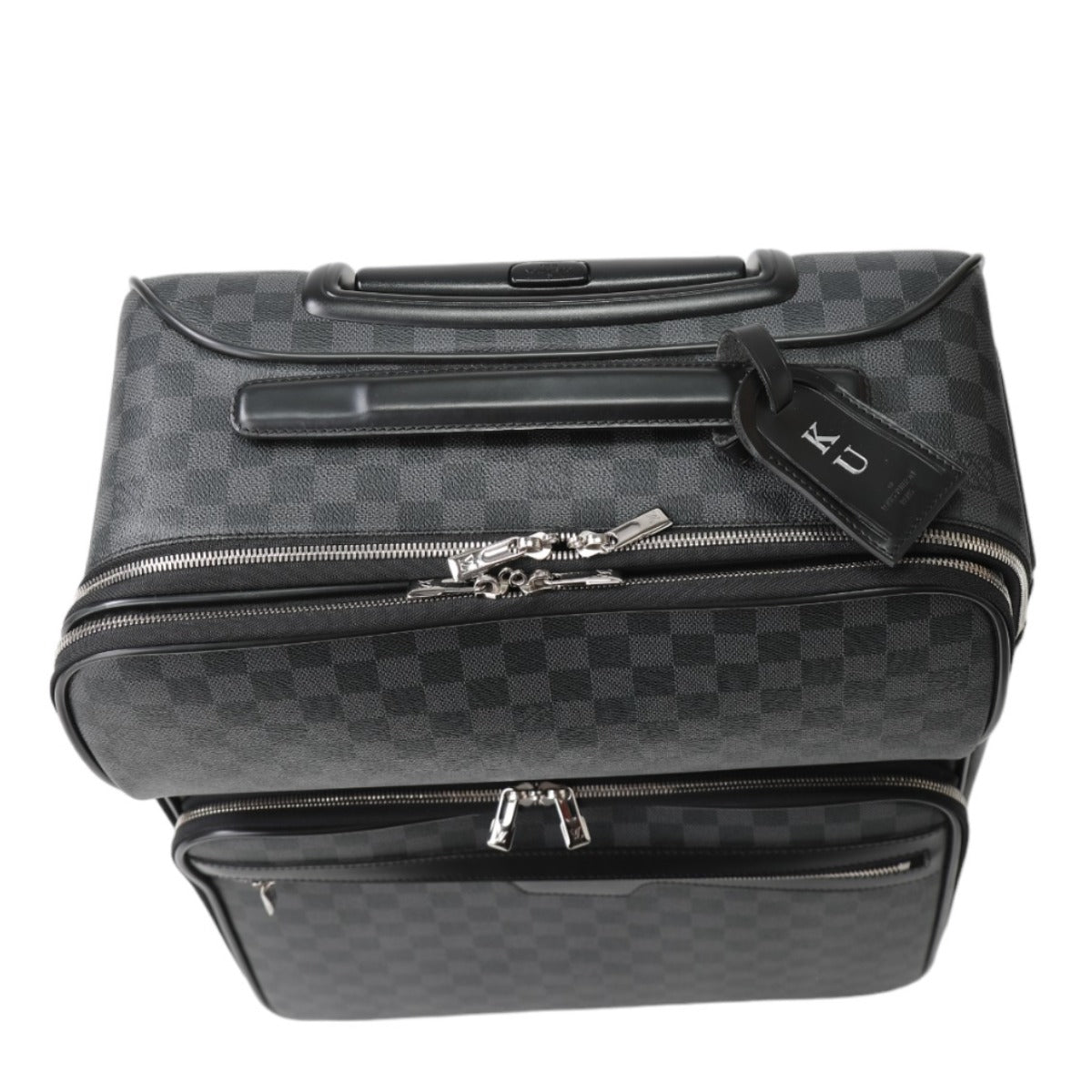 LOUIS VUITTON Carry Bag N23300 Damier Grafitto Canvas gray Travel bag on casters Damier Pegas 55 unisex(Unisex)  d