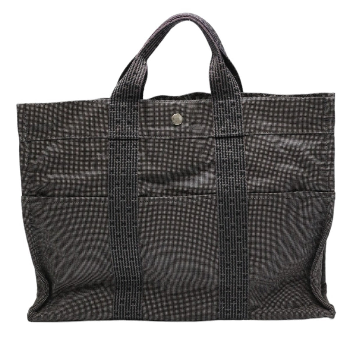 HERMES Tote Bag canvas gray Tote Bag Fool ToeMM Her Line mens(Unisex)  d