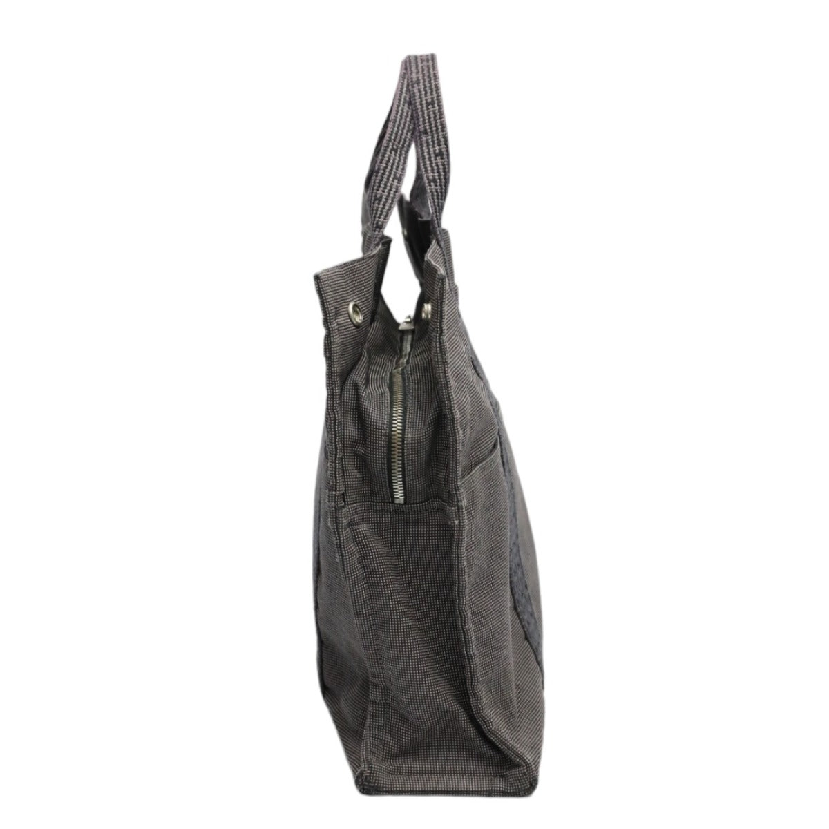 HERMES Tote Bag canvas gray Tote Bag Fool ToeMM Her Line mens(Unisex)  d