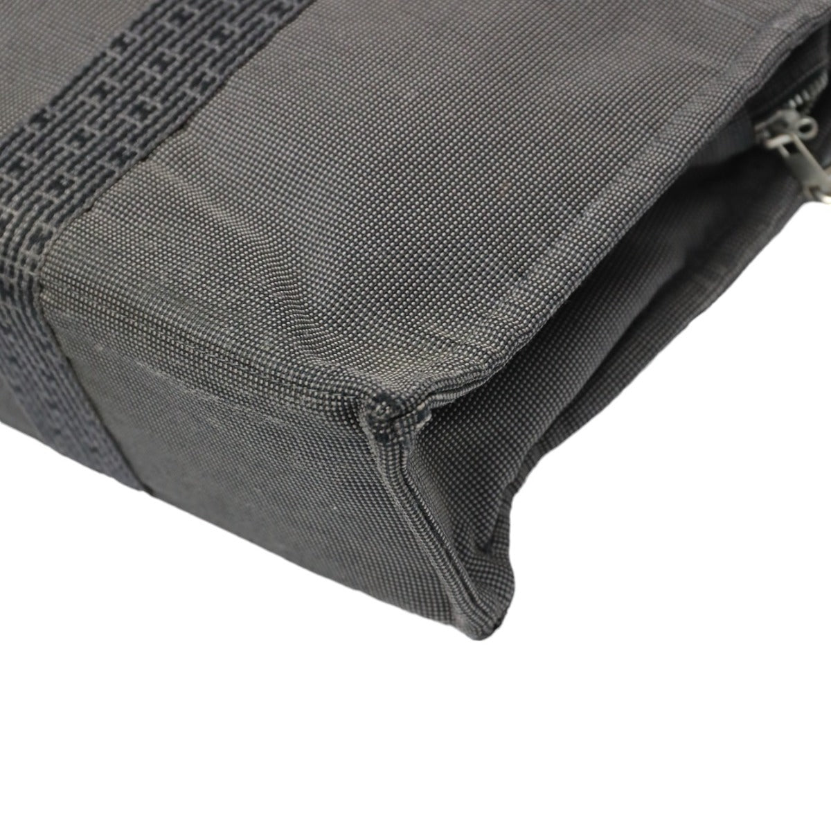 HERMES Tote Bag canvas gray Tote Bag Fool ToeMM Her Line mens(Unisex)  d