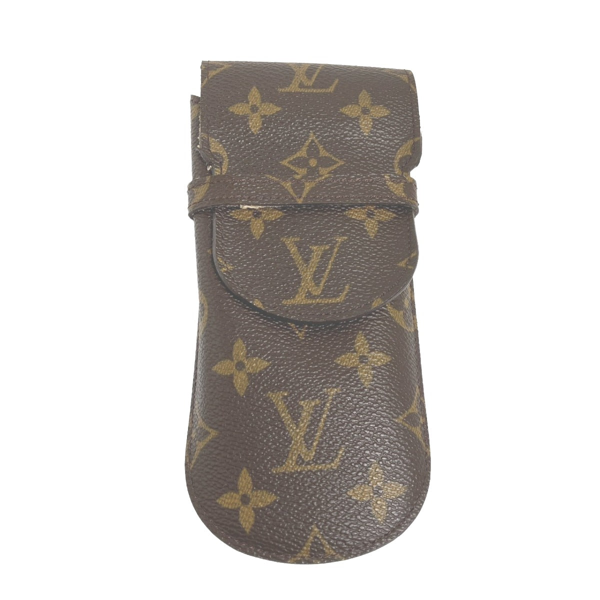 LOUIS VUITTON Other fashion goods M62970 leather Brown glasses case Monogram Etui Lunette Lava mens(Unisex)