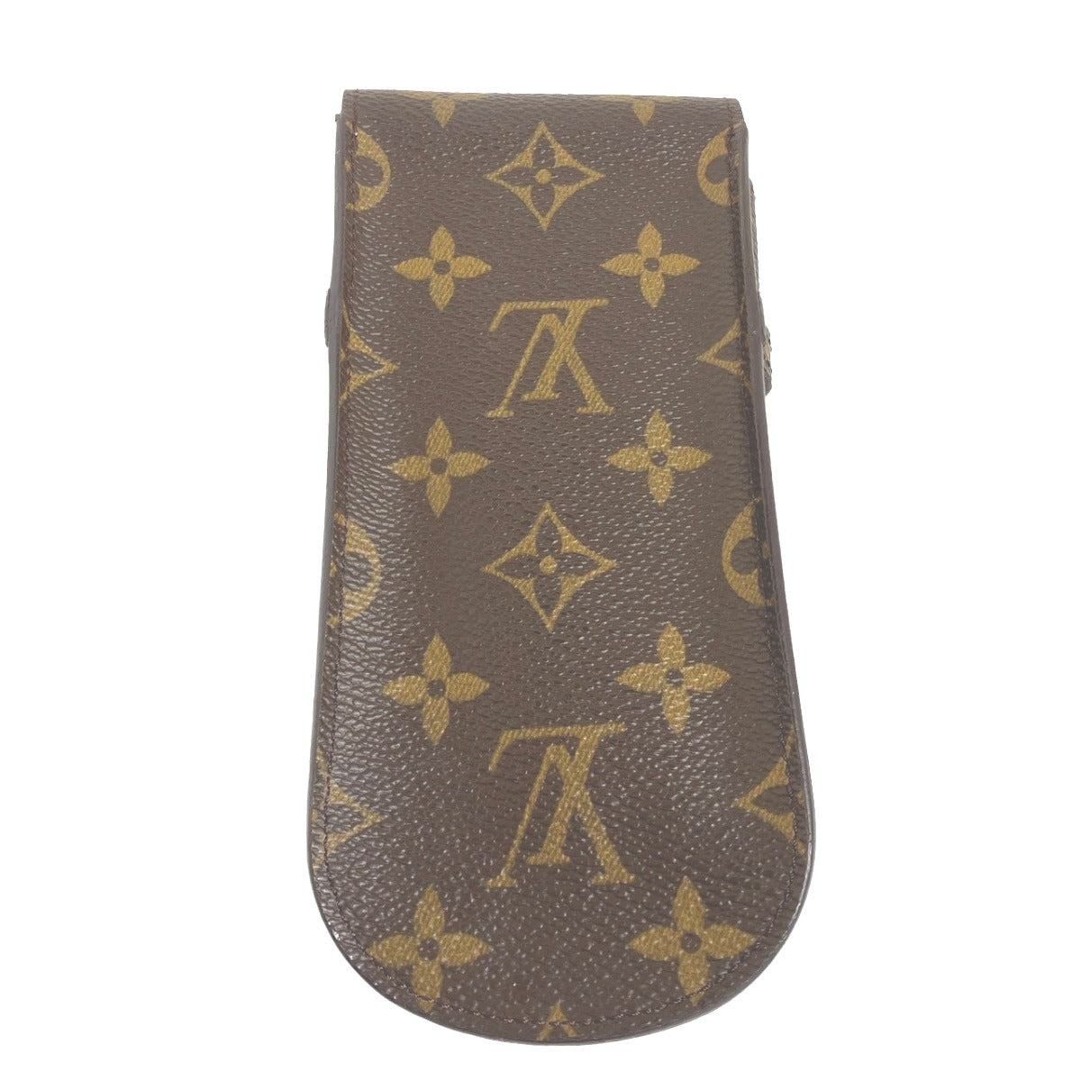 LOUIS VUITTON Other fashion goods M62970 leather Brown glasses case Monogram Etui Lunette Lava mens(Unisex)