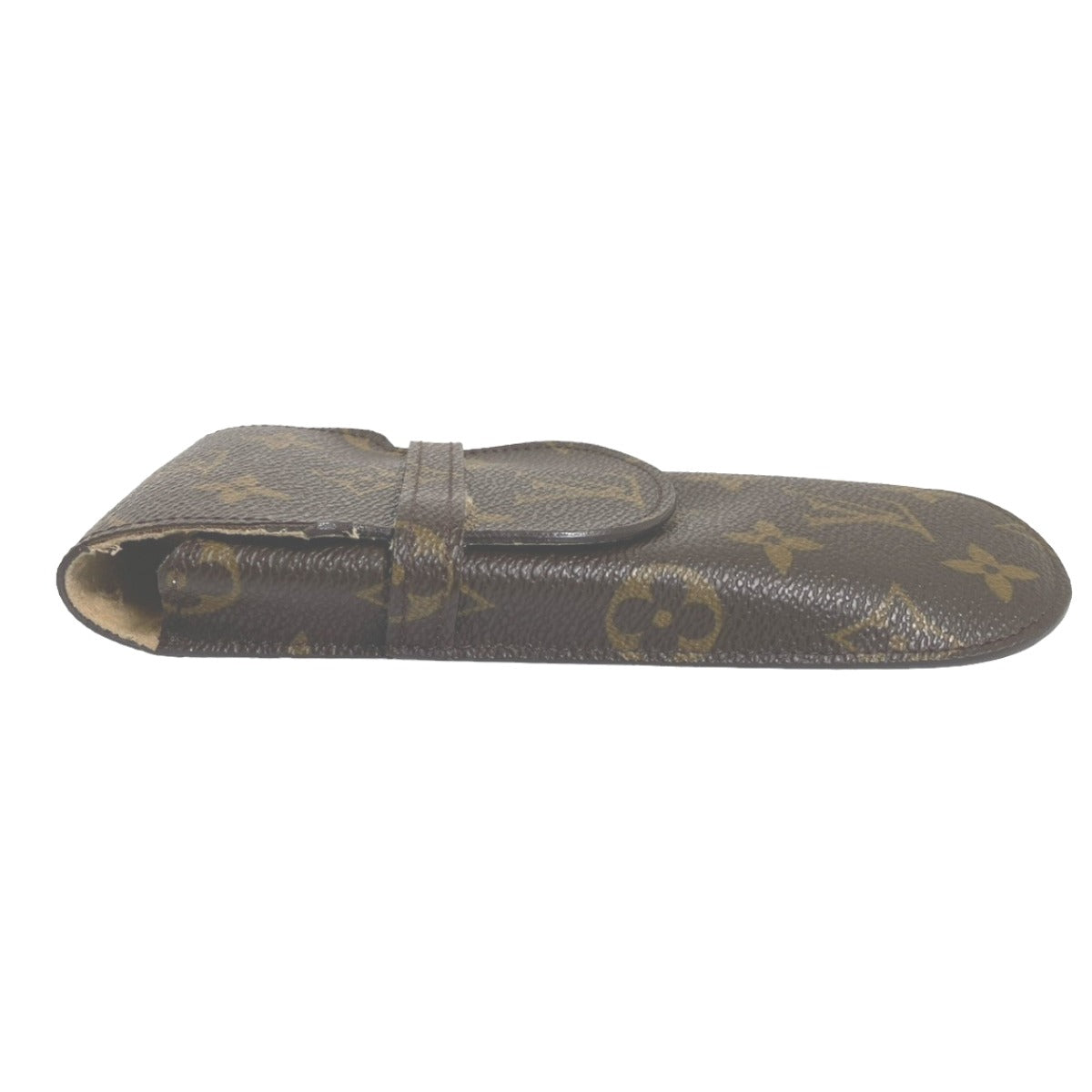 LOUIS VUITTON Other fashion goods M62970 leather Brown glasses case Monogram Etui Lunette Lava mens(Unisex)