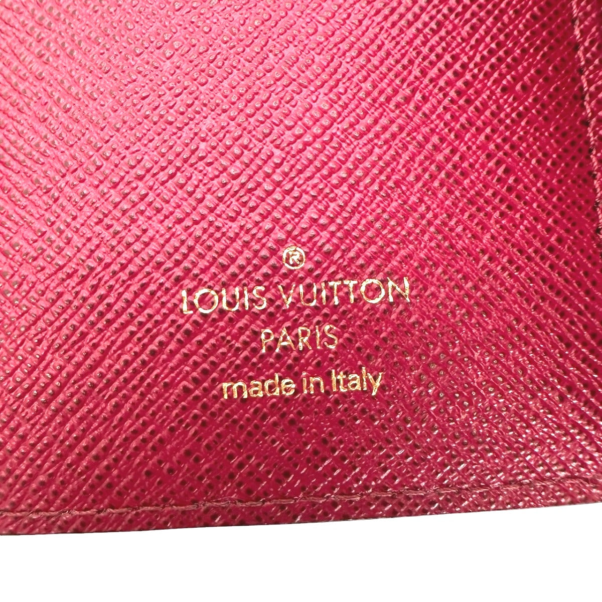 LOUIS VUITTON Coin case M41938 Monogram canvas Fuchsia Coin purse with Card Case Monogram Portefeuille Victorine Women  d