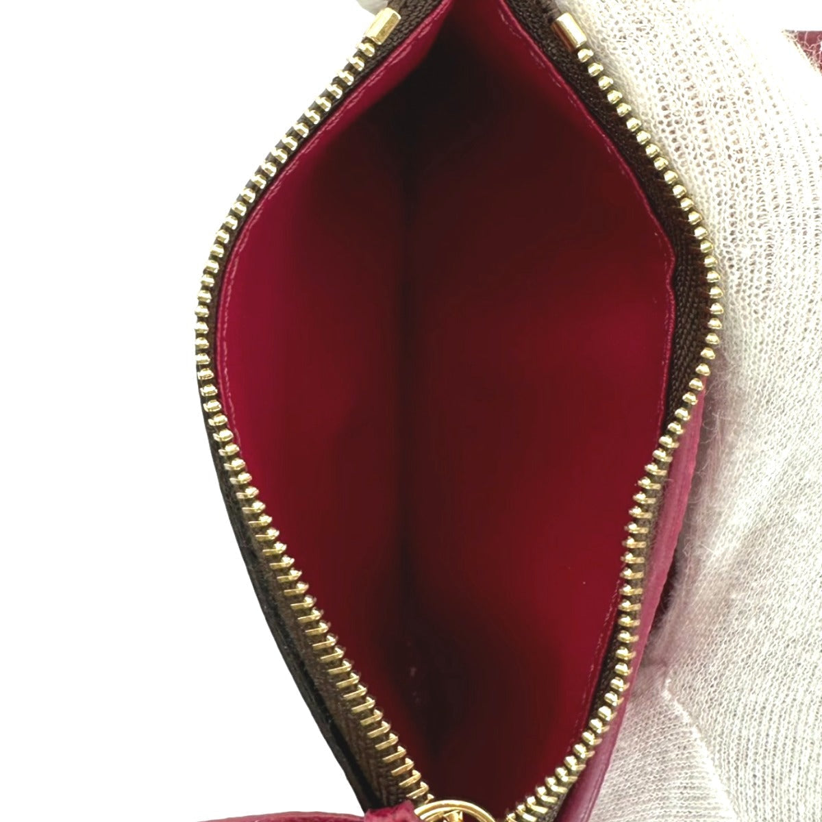 LOUIS VUITTON Coin case M41938 Monogram canvas Fuchsia Coin purse with Card Case Monogram Portefeuille Victorine Women  d