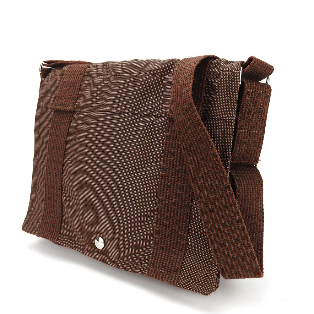 HERMES Shoulder Bag canvas Brown Her Line Bassus PM unisex(Unisex)  d