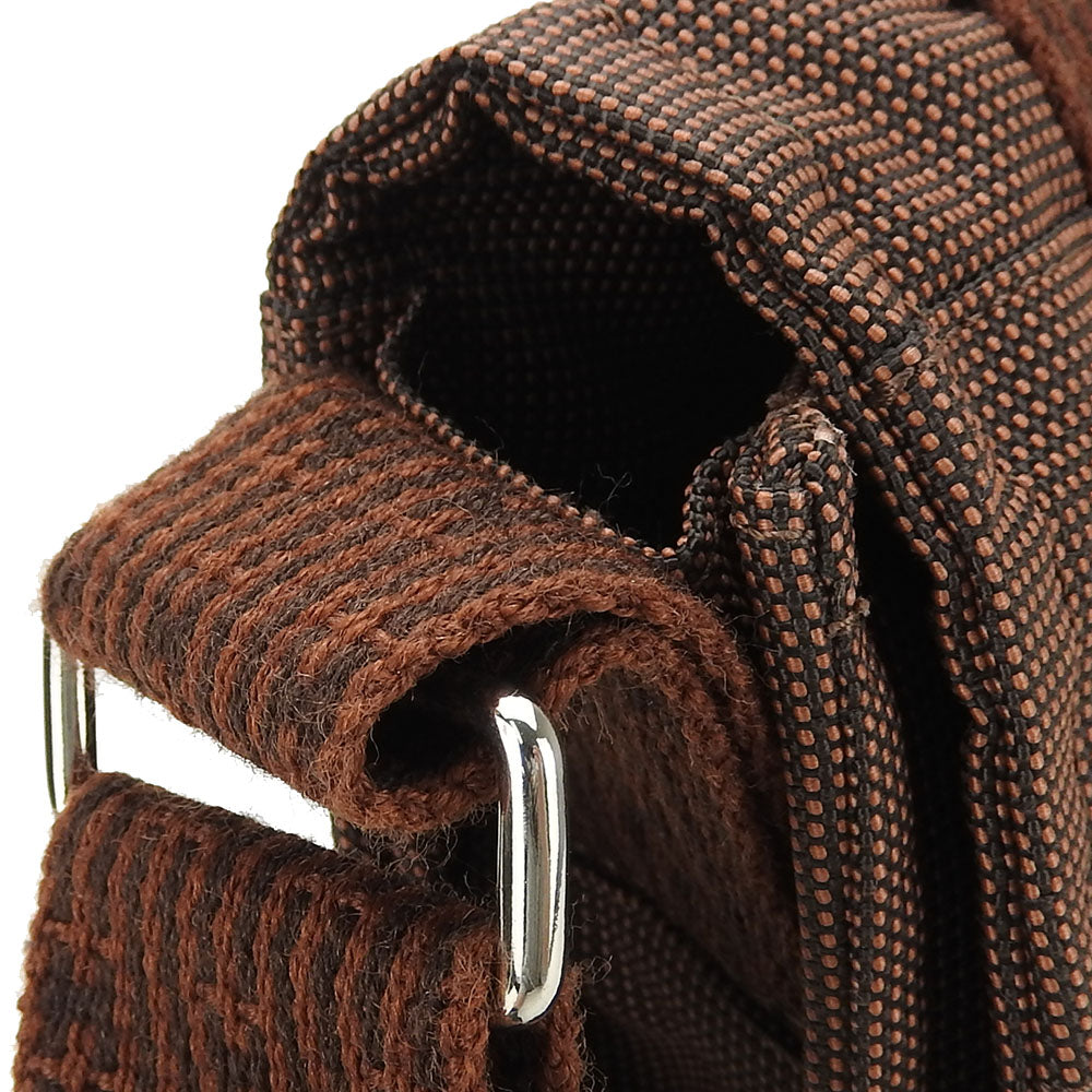 HERMES Shoulder Bag canvas Brown Her Line Bassus PM unisex(Unisex)  d