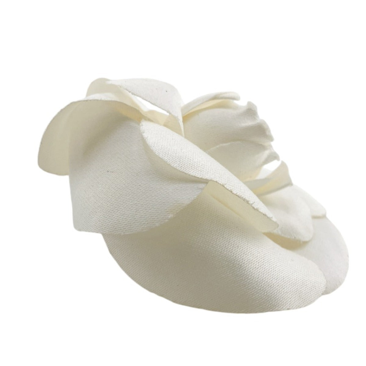 CHANEL Brooch Fabric white corsage Camelia Women  d