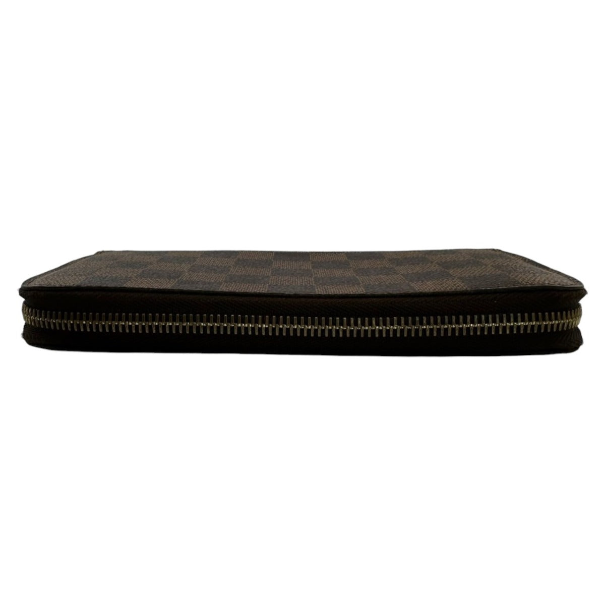 LOUIS VUITTON Long Wallet Purse N60015 Damier canvas, leather Brown Zip Around Damier Zippy wallet old model Women(Unisex)