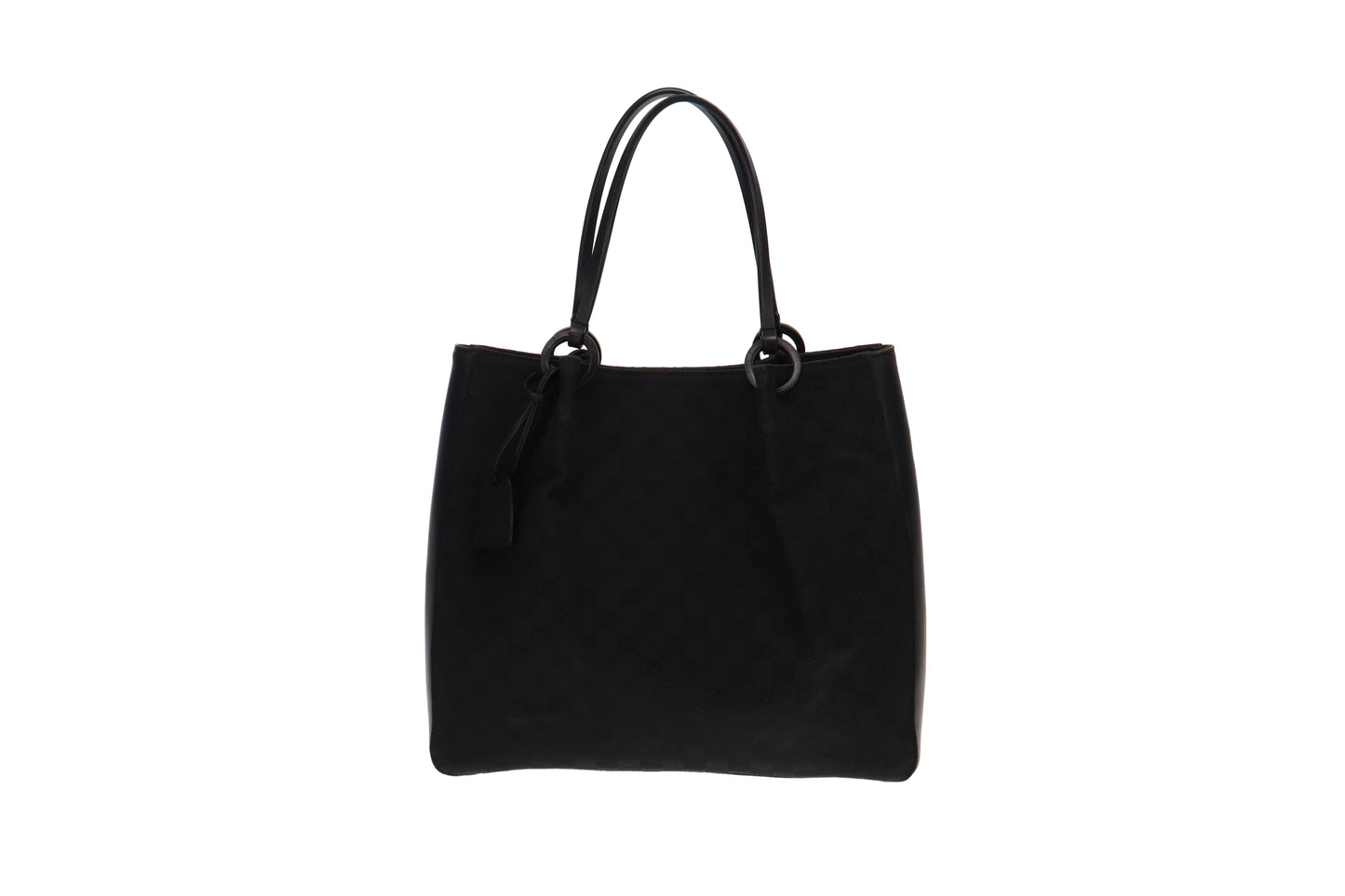 Gucci   Black GG Tote Rouched