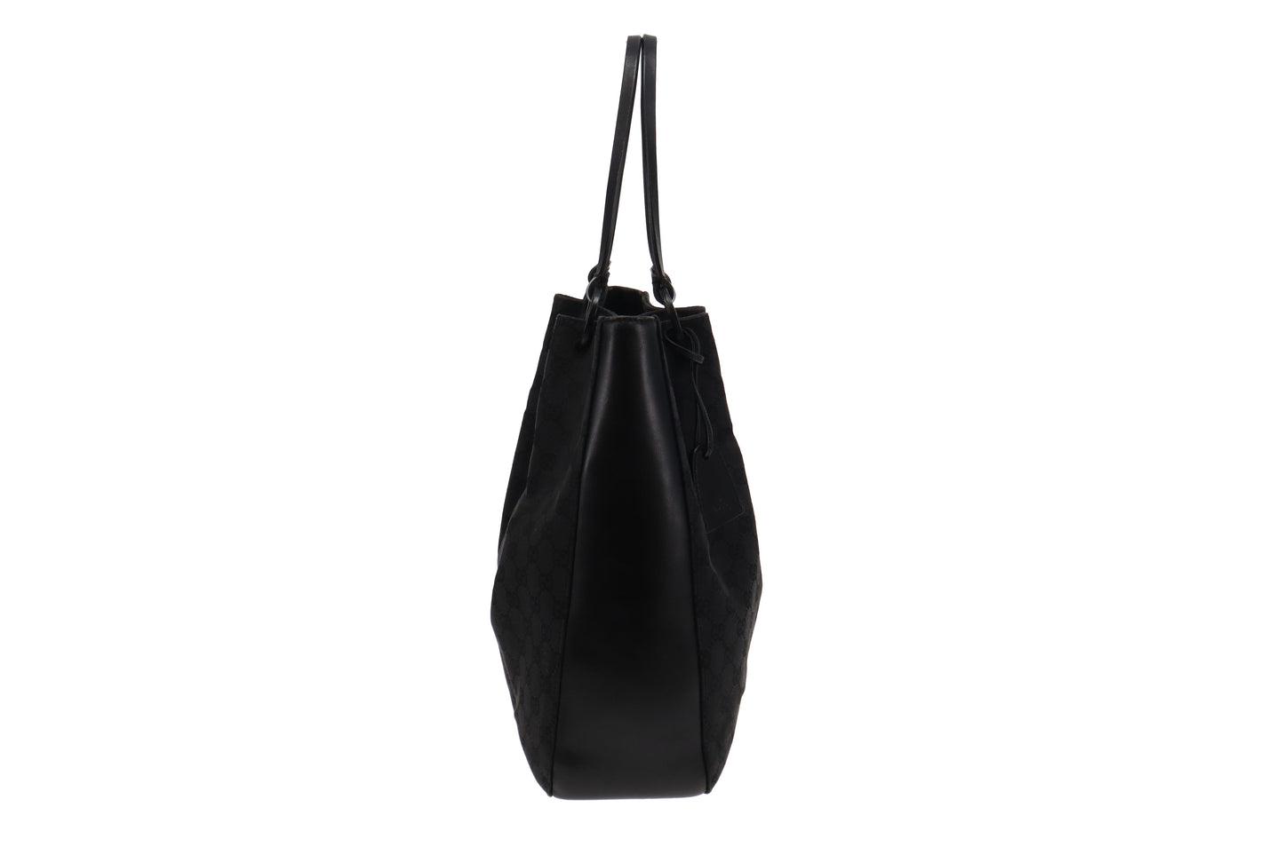 Gucci   Black GG Tote Rouched