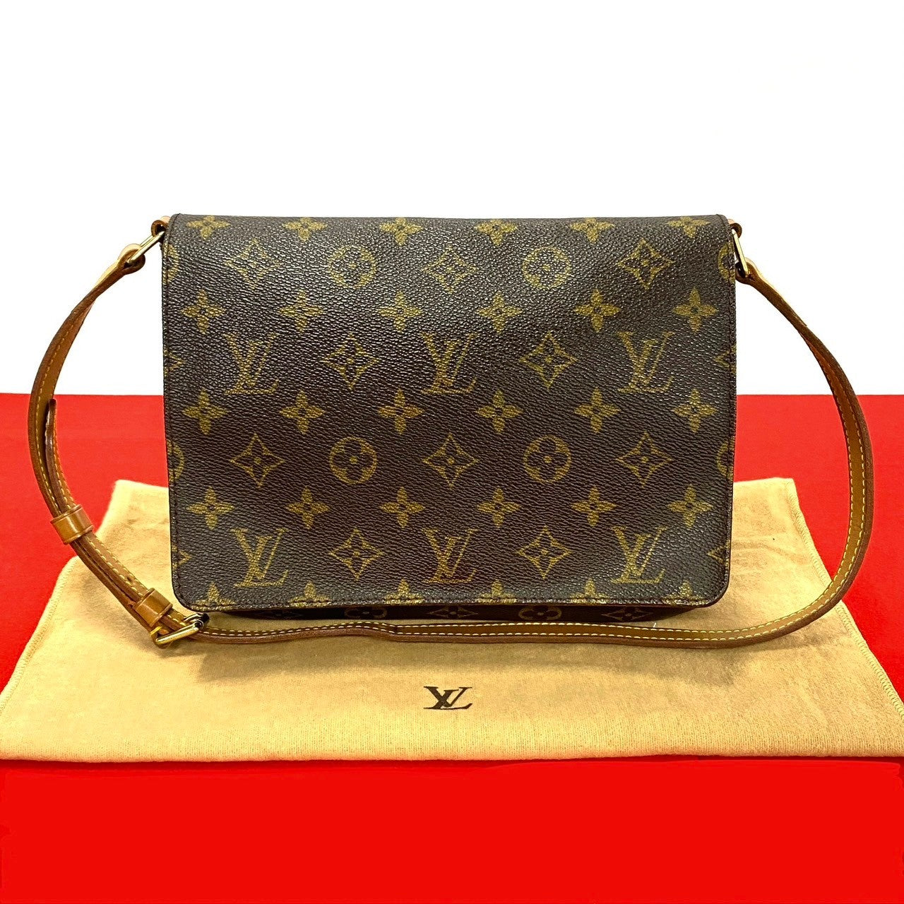 LOUIS VUITTON Shoulder Bag M511257 Leather, PVC Brown M tte tango short Women
