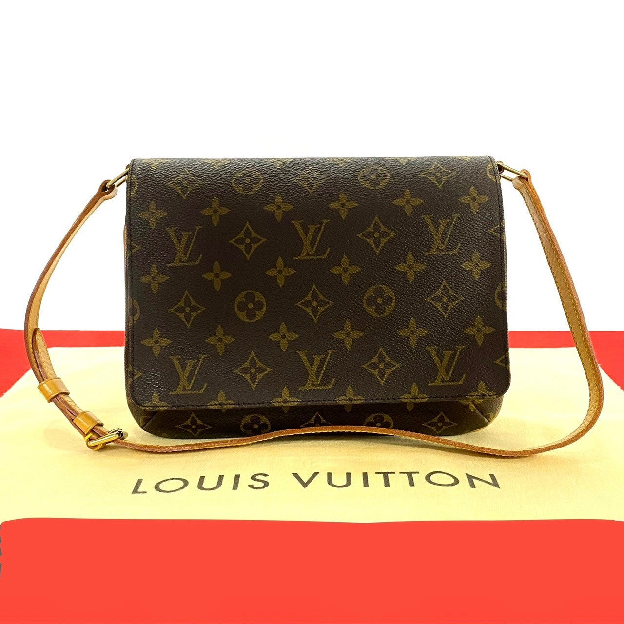 LOUIS VUITTON Shoulder Bag M51388 Leather, PVC Brown Monogram M tte Tango Long mens(Unisex)