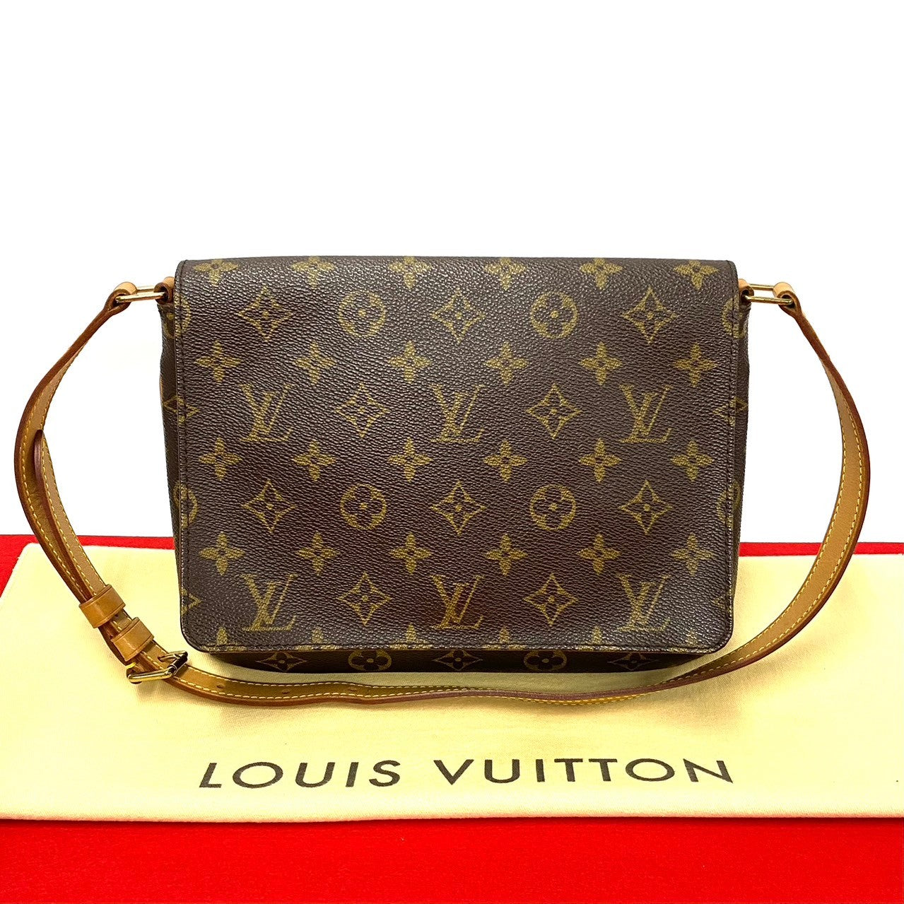 LOUIS VUITTON Shoulder Bag M51257 Leather, PVC Brown Monogram M tte tango mens(Unisex)