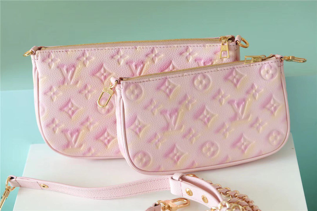 Top Quality Multi Pochette Accessoires Monogram Empreinte Pink For Women, Womens Handbags 9.4in/24cm Top Quality M46093