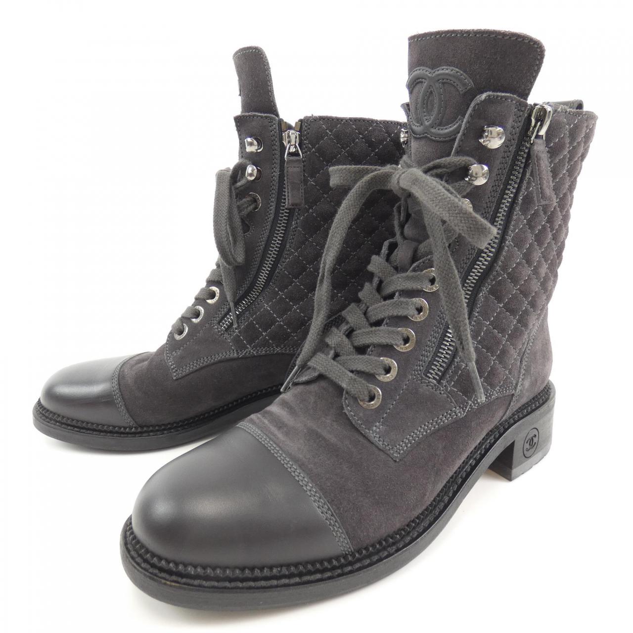 Chanel G33769Y53122 Suede Calfskin Boots
