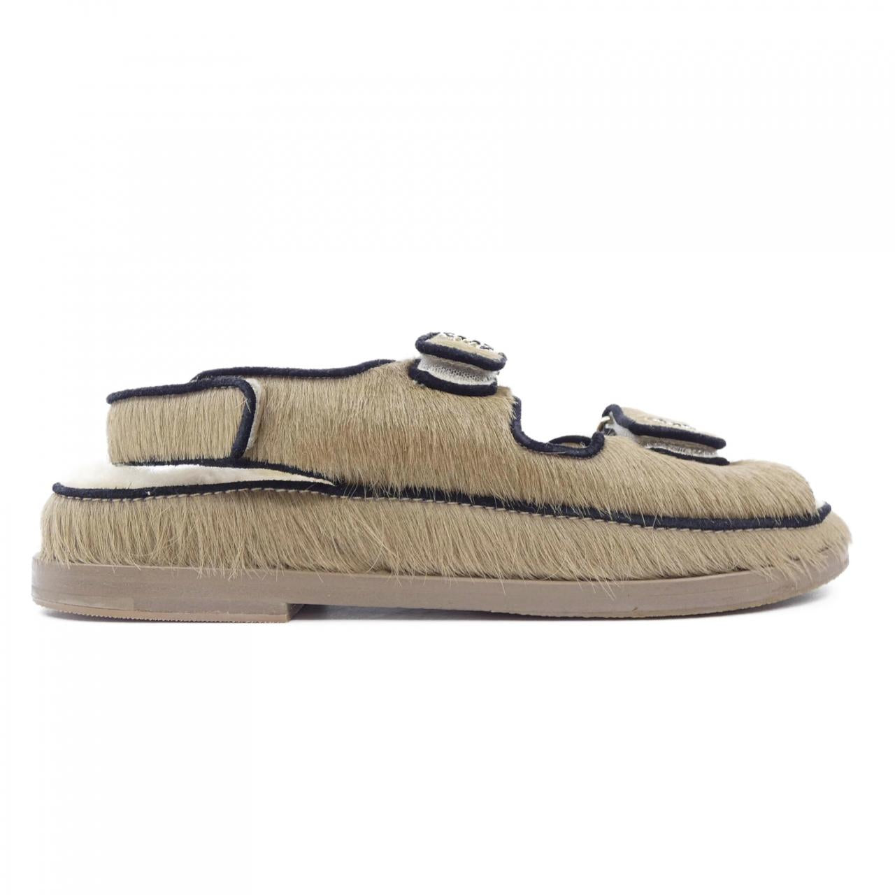 Chanel G35927Y56034 Harako Calfskin & Suede Calfskin Sandals
