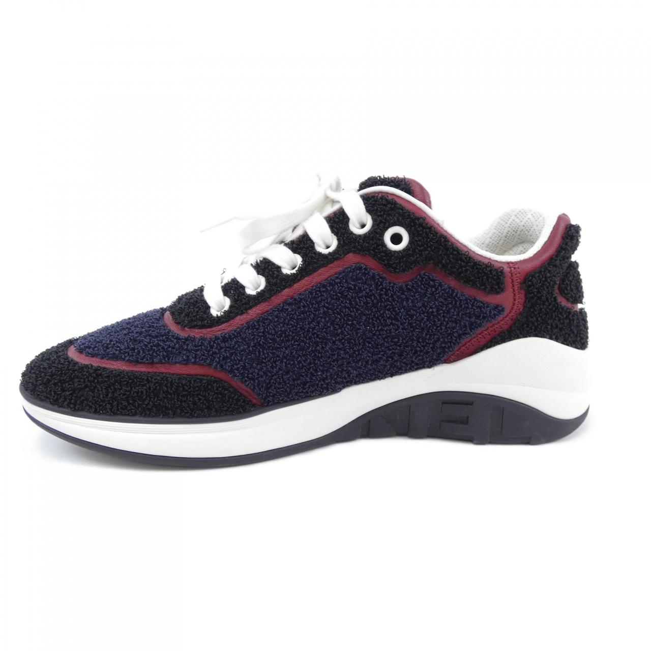 Chanel G36256Y54082 Embroidered Fabric Lambskin Sneakers
