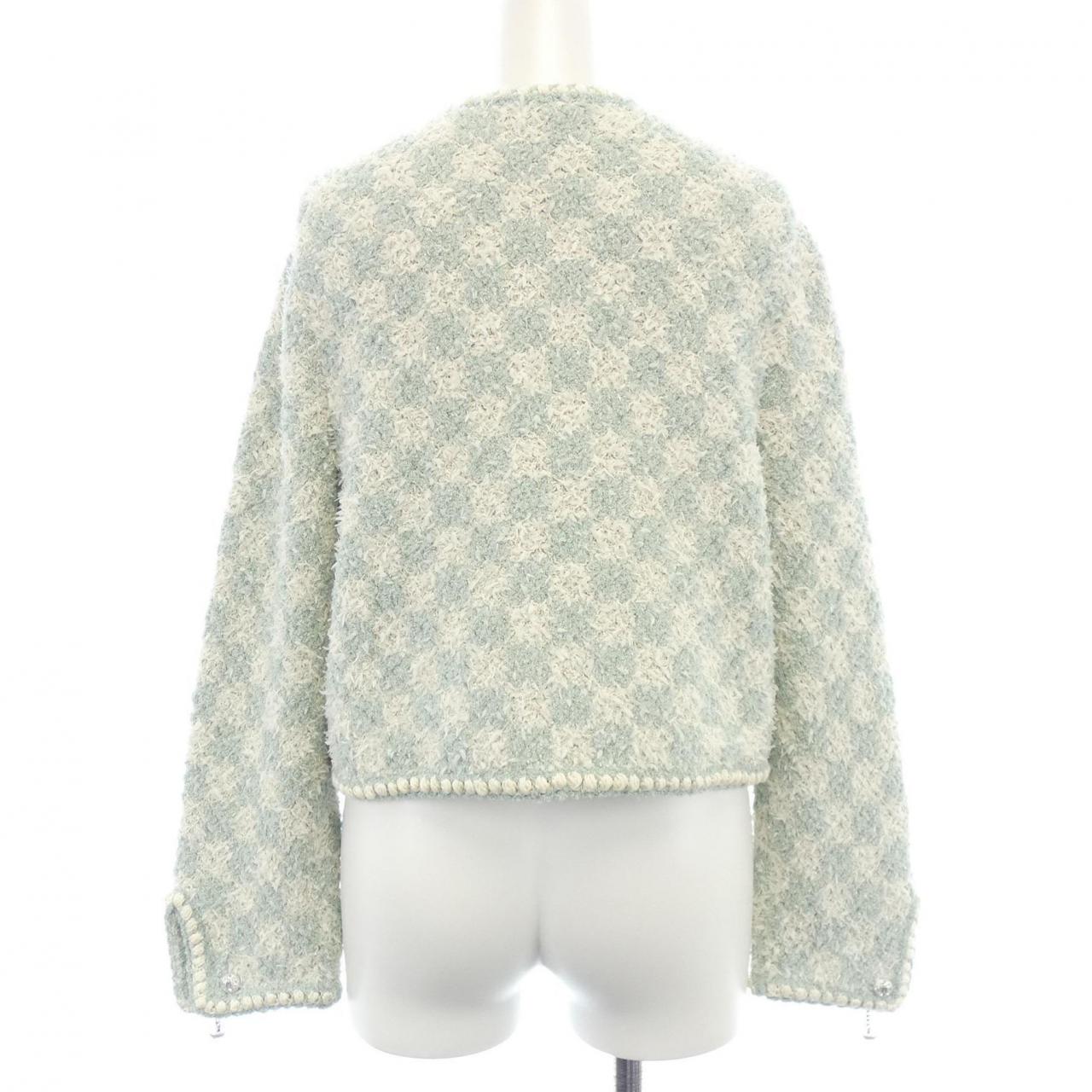 Chanel P75029K10754 Cashmere Blend Collarless Jacket