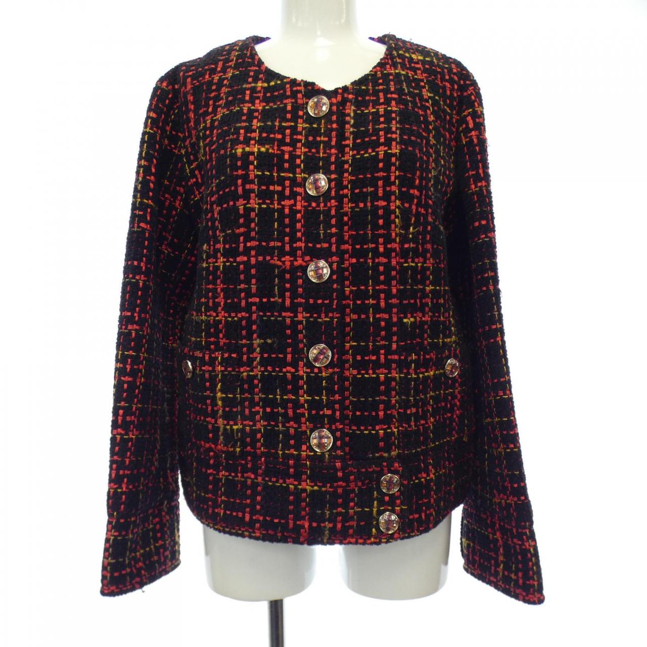 Chanel P73176V64615 Cashmere Blend Collarless Jacket