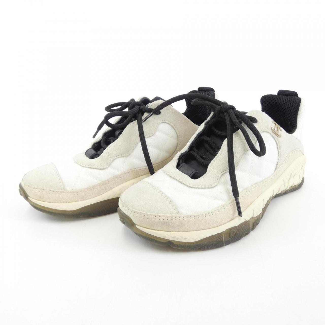 Chanel G38290Y55656 Mesh Suede Sneakers