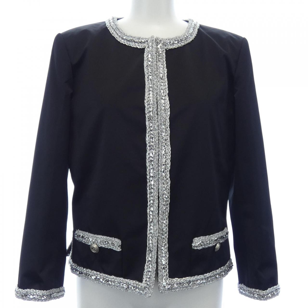 Chanel P64052V60050 Silk Collarless Jacket