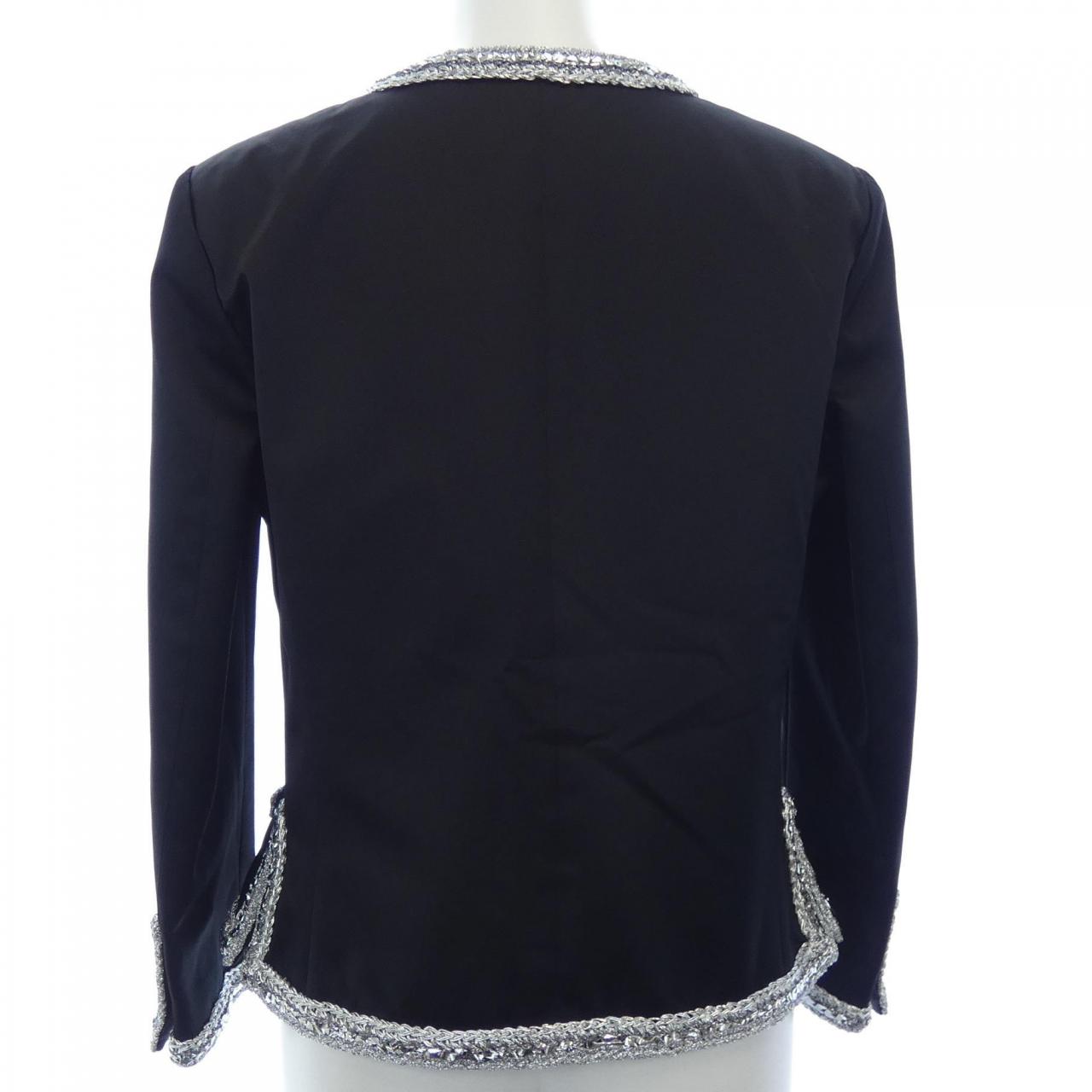 Chanel P64052V60050 Silk Collarless Jacket
