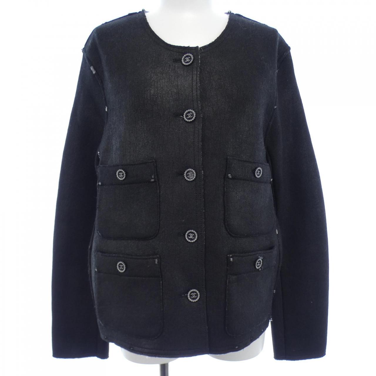 Chanel P77851K11250 Cashmere Collarless Jacket