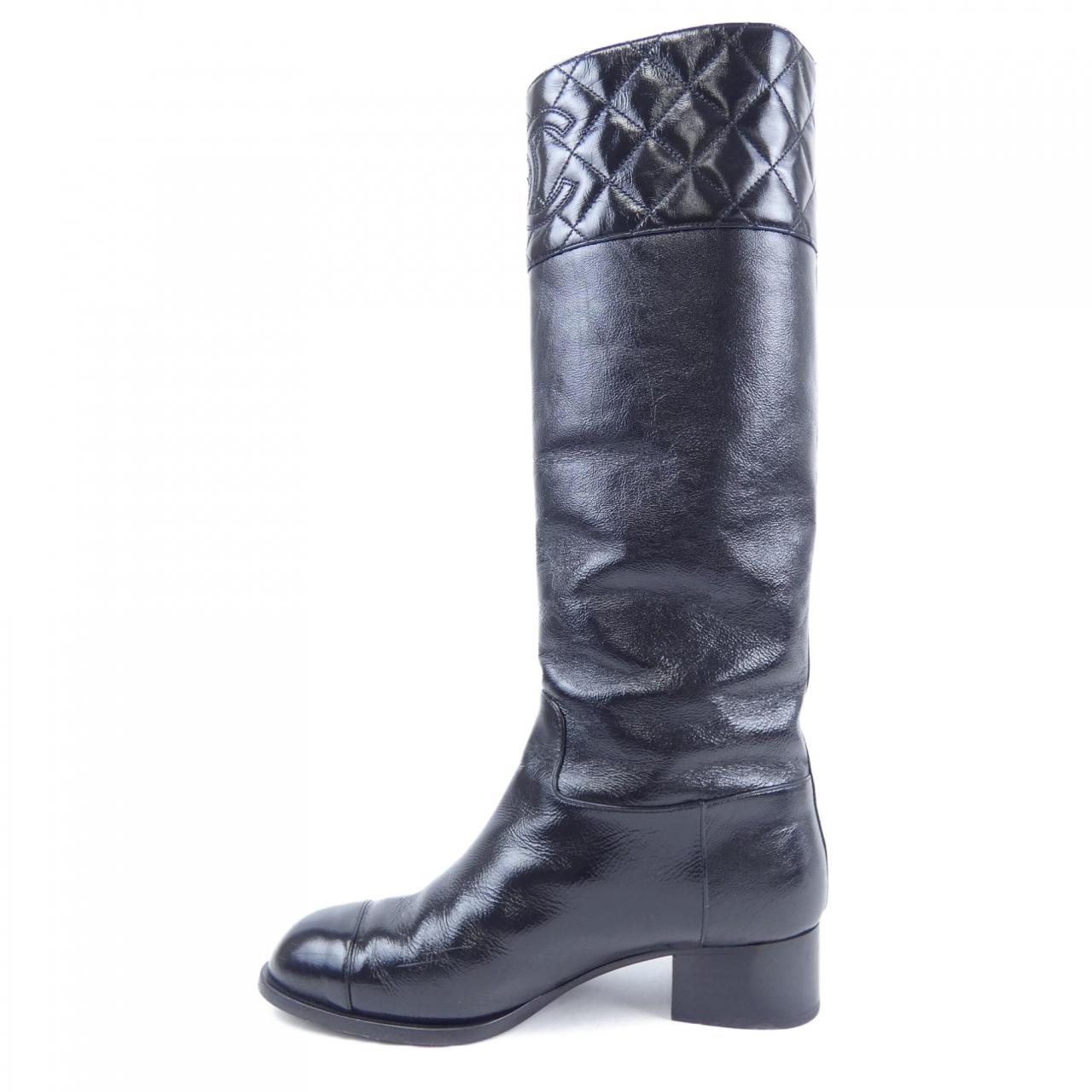 Chanel Shiny Calfskin Boots