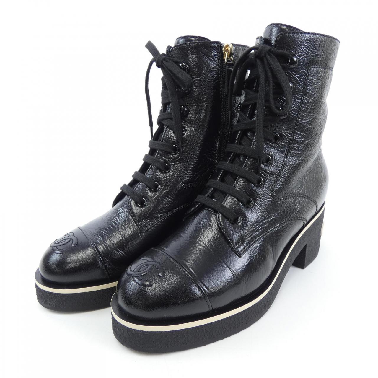 Chanel Shiny Lambskin Boots