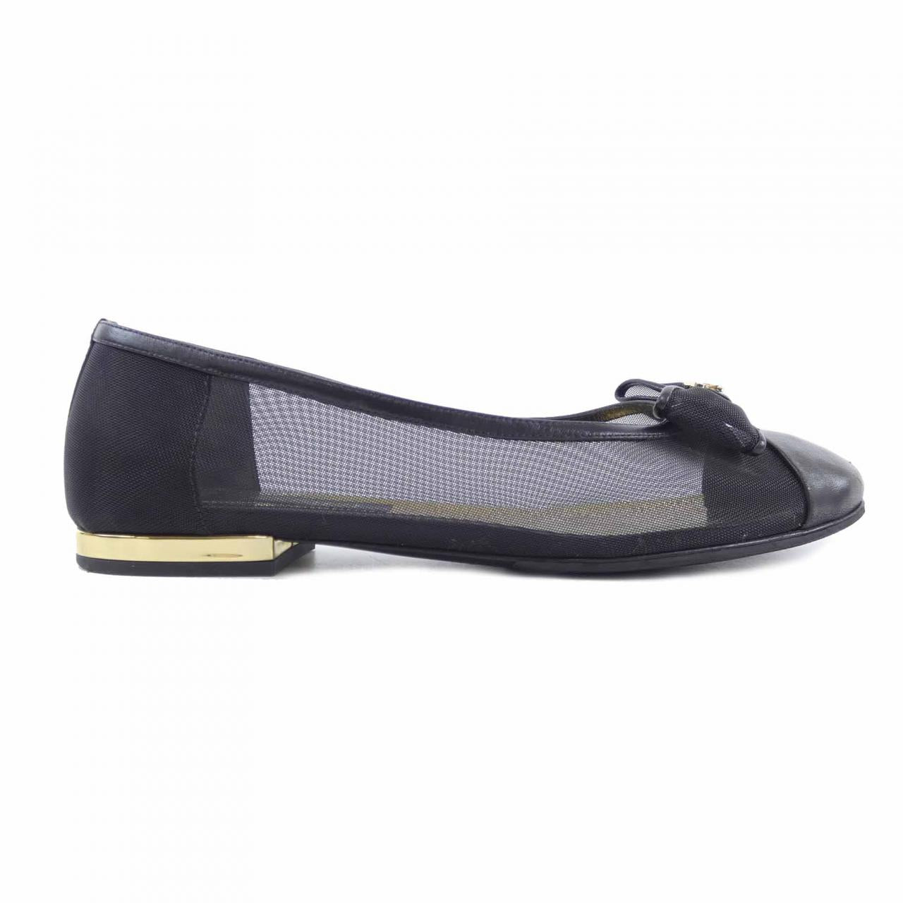 Chanel G39573Y56362 Mesh Lambskin Flat Shoes