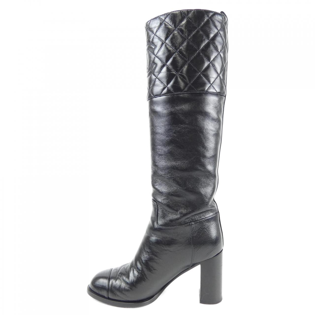 Chanel Shiny Calfskin Long Boots