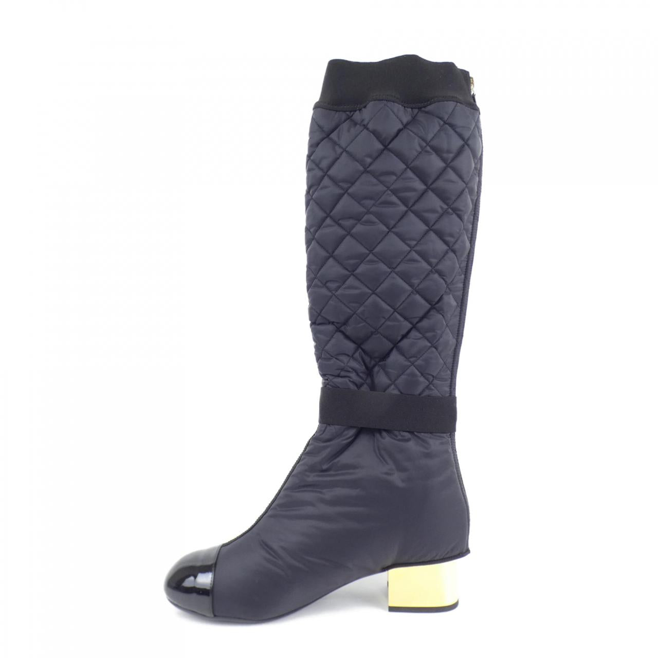 Chanel G38428Y55553 Fabric Lambskin Patent Calfskin Boots