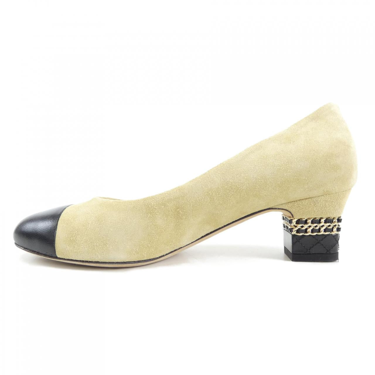 Chanel G35395Y53622 Suede Calfskin Lambskin Pumps