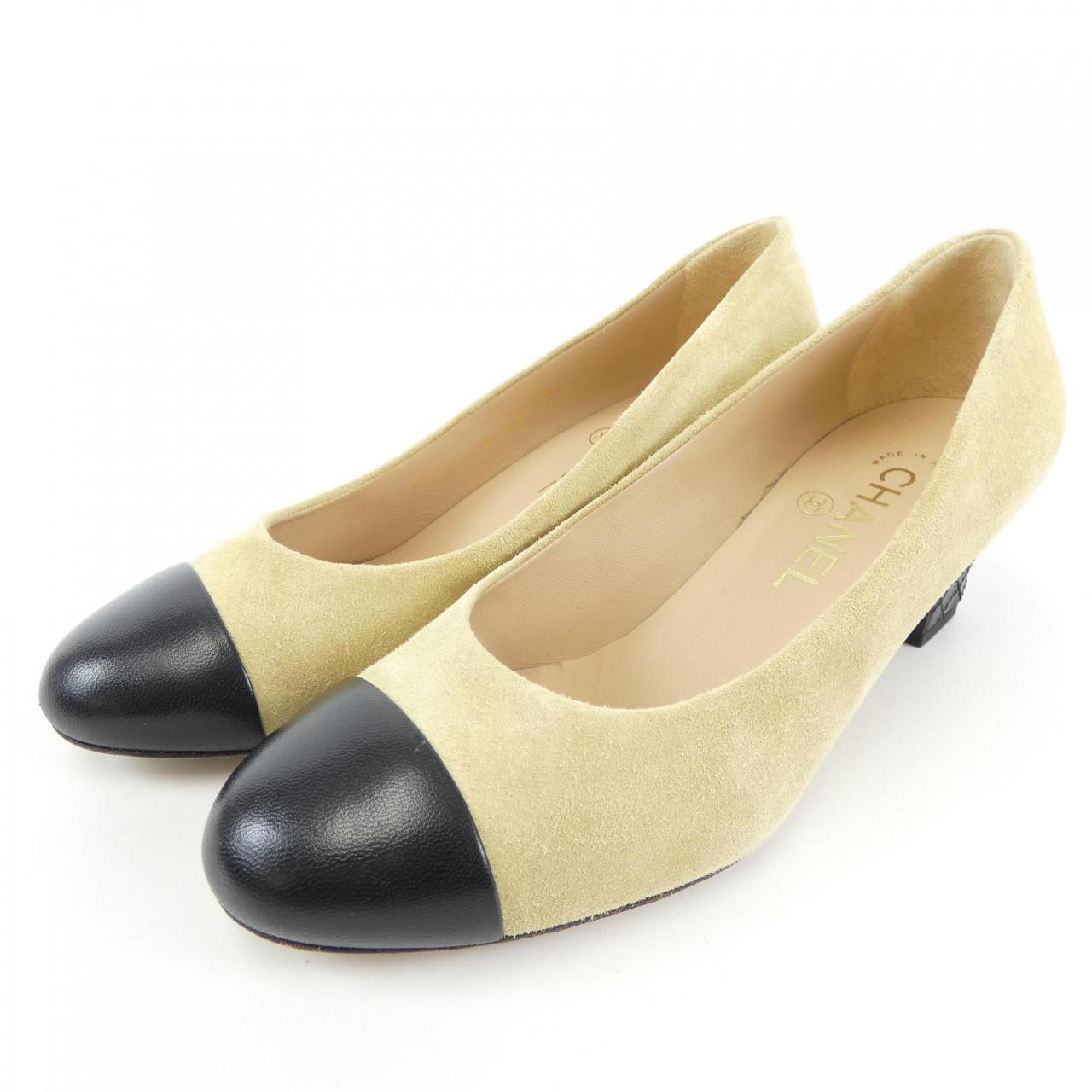 Chanel G35395Y53622 Suede Calfskin Lambskin Pumps