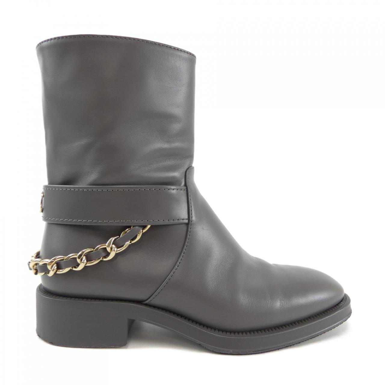 Chanel G39170X56609 Calfskin Metal Boots
