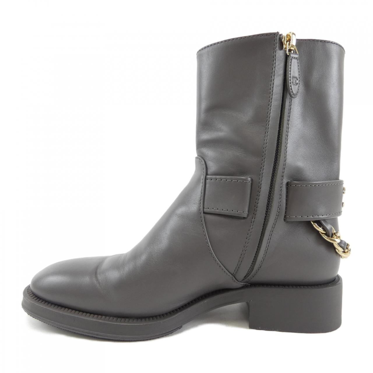 Chanel G39170X56609 Calfskin Metal Boots