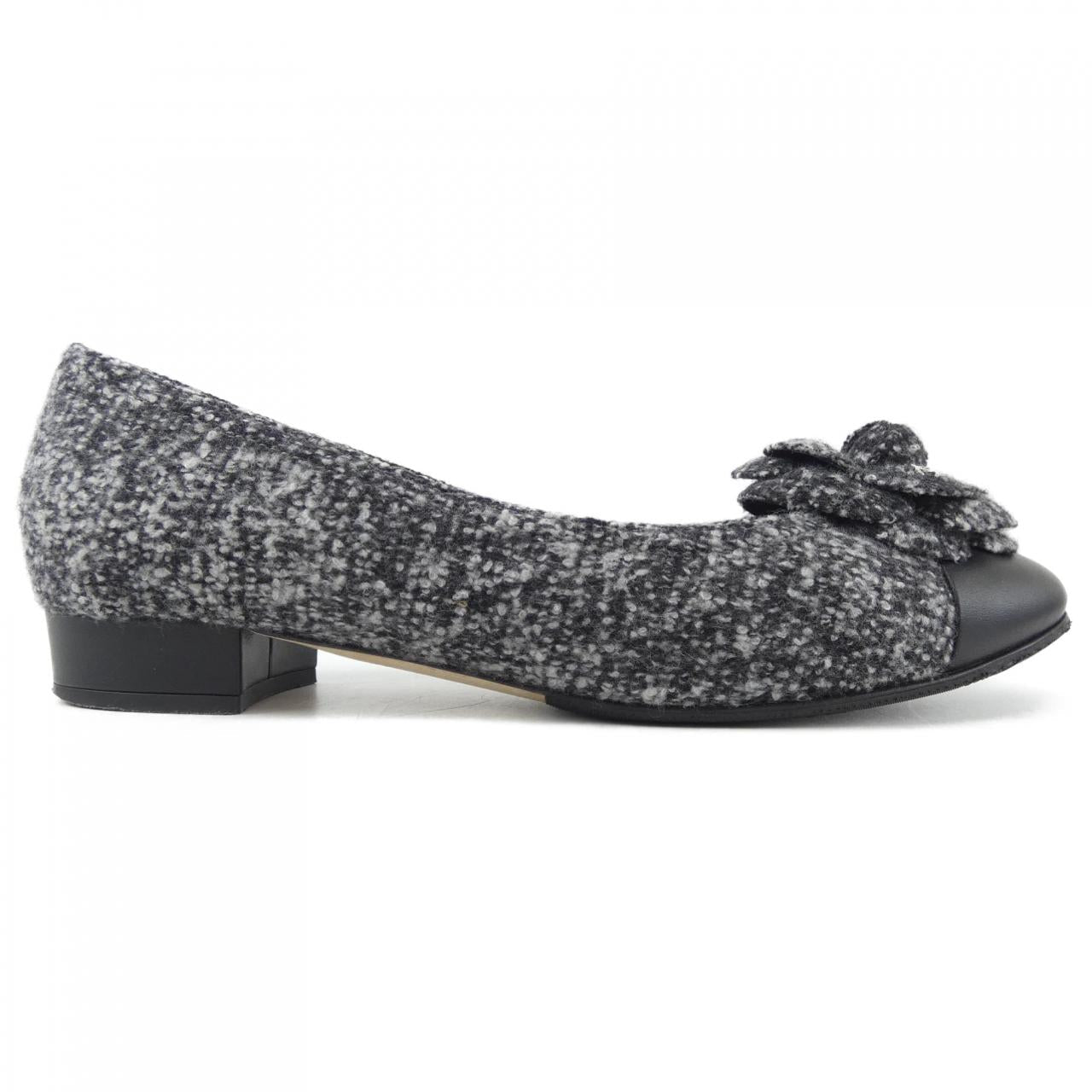 Chanel G33962Y53057 Tweed Calfskin Flat Shoes