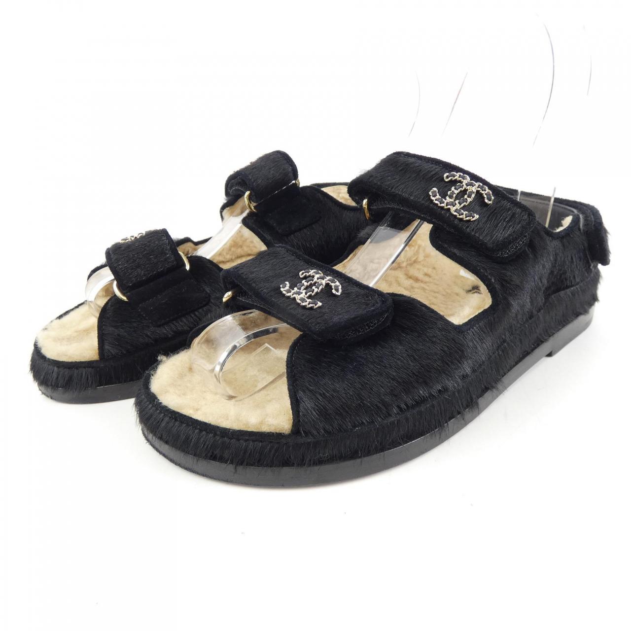 Chanel G35927Y56034 Harako/Calfskin & Suede Calfskin Sandals