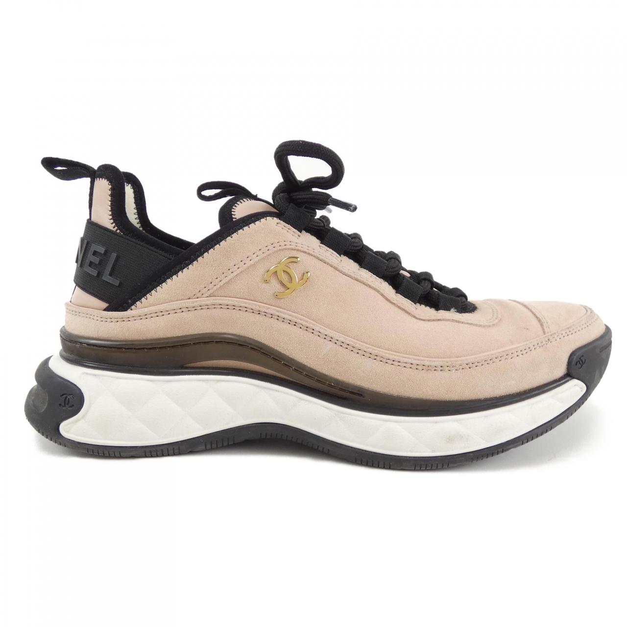 Chanel G45331B14494 Suede Calfskin Sneakers