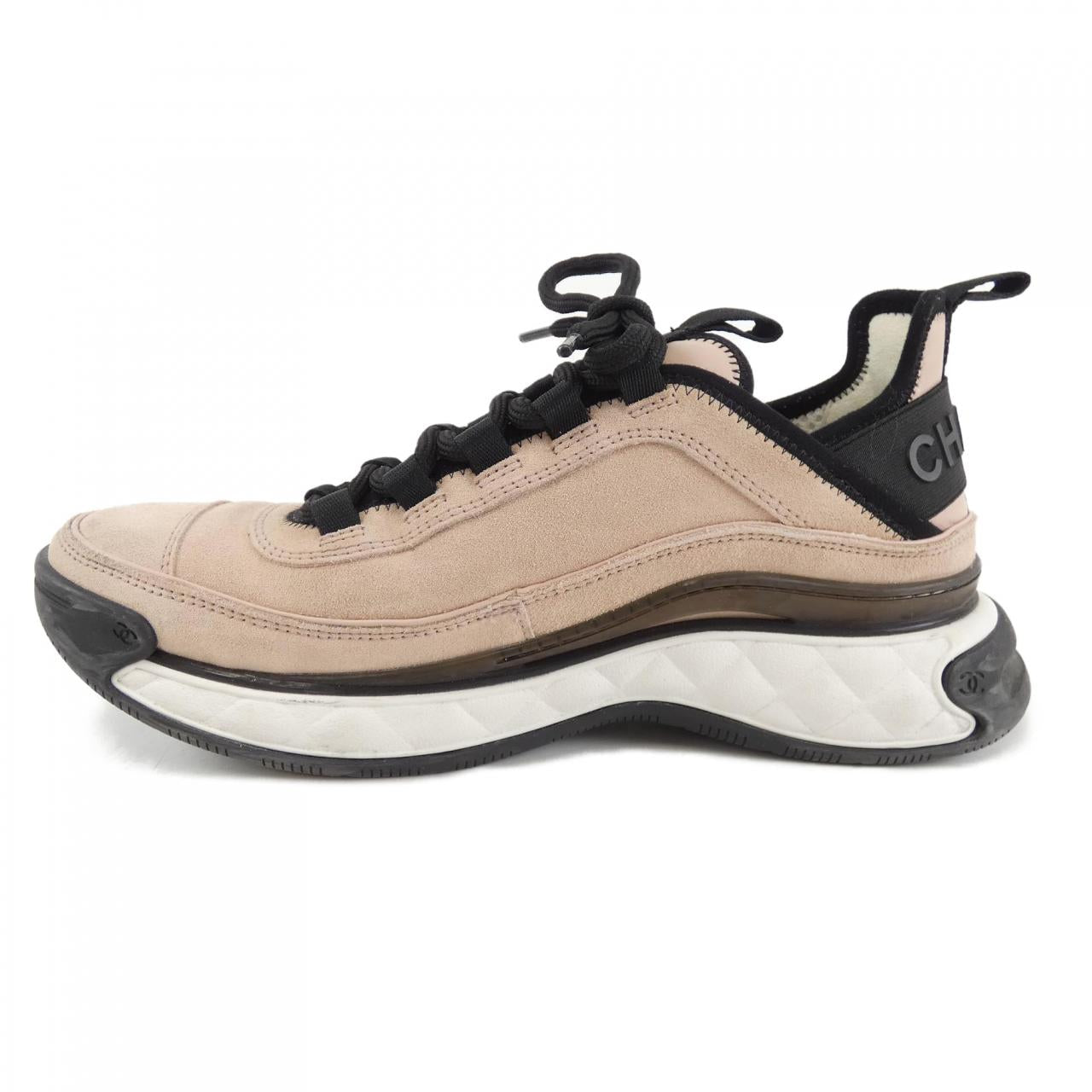Chanel G45331B14494 Suede Calfskin Sneakers