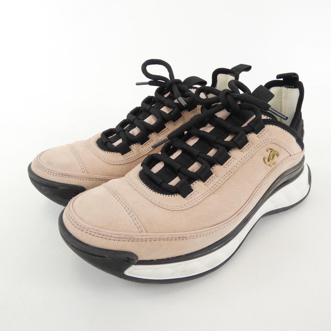 Chanel G45331B14494 Suede Calfskin Sneakers