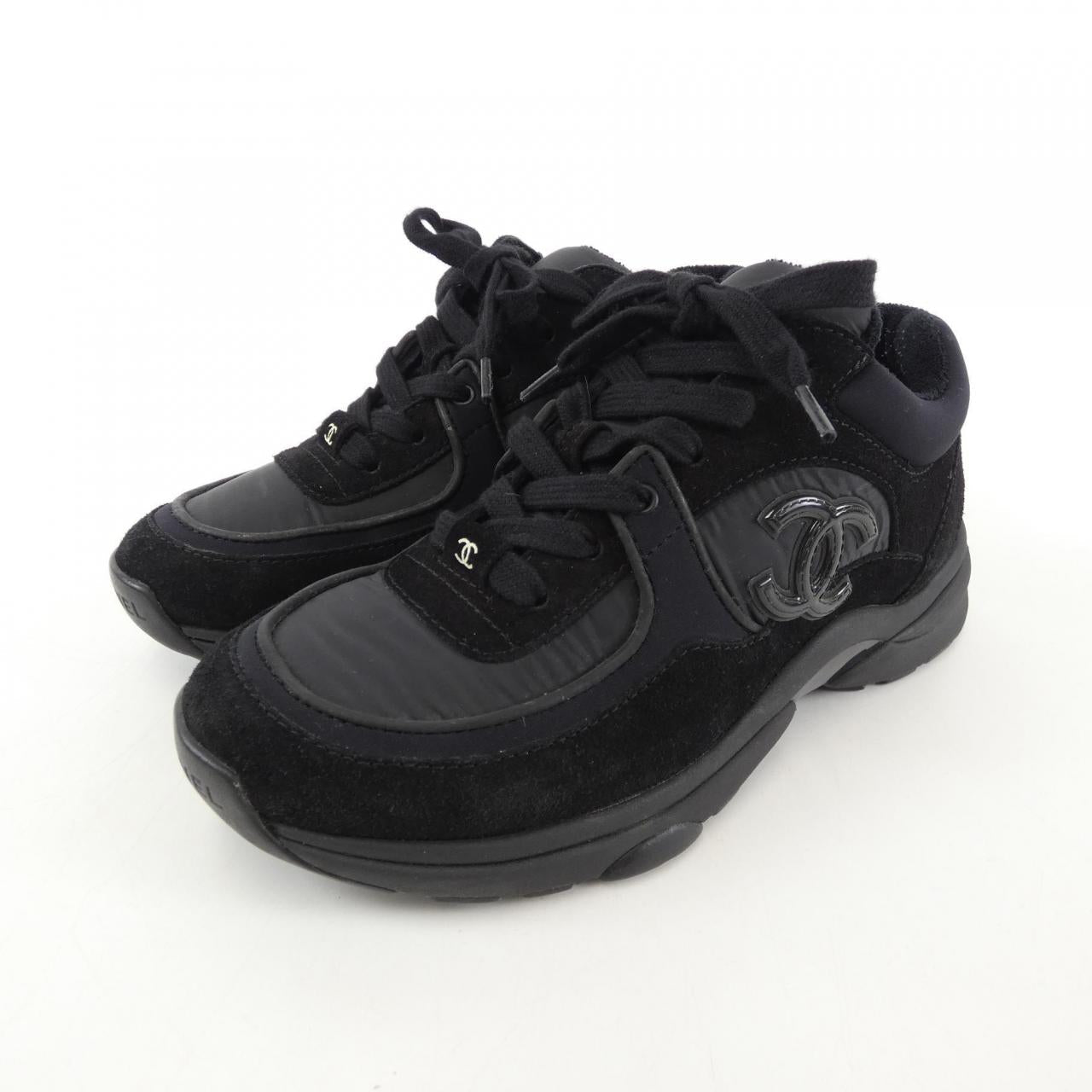 Chanel G34360Y53536 Suede Nylon YCRA Sneakers