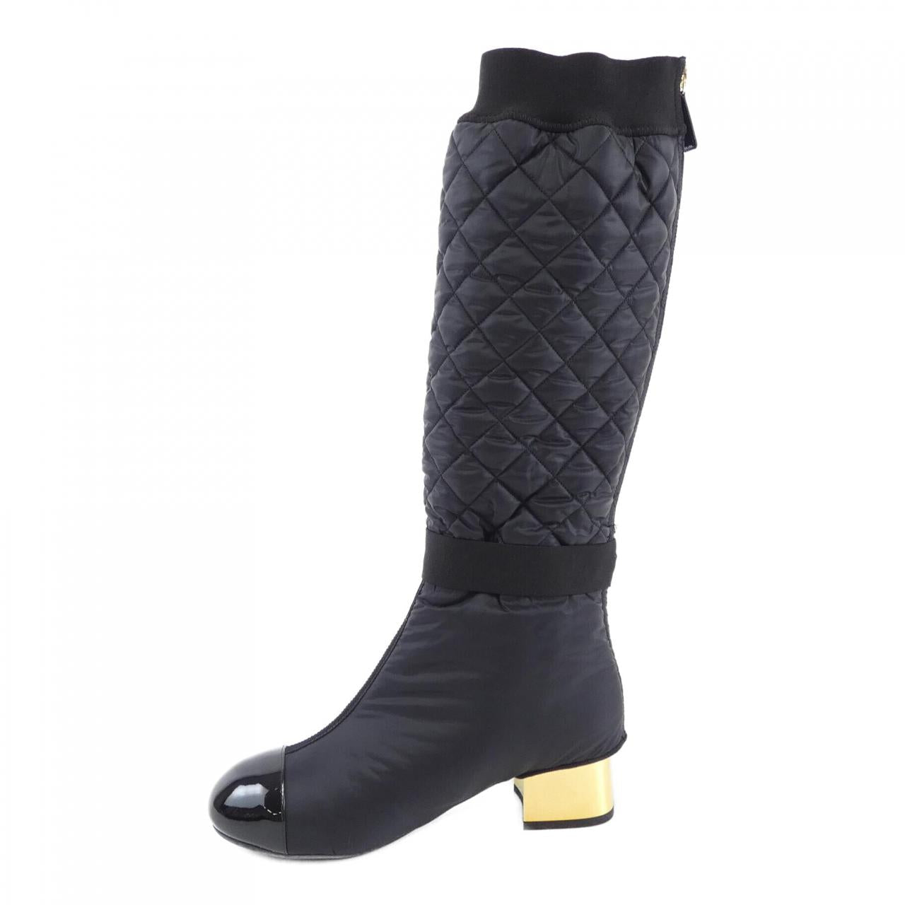Chanel G38428Y55553 Lambskin Patent Calfskin Boots