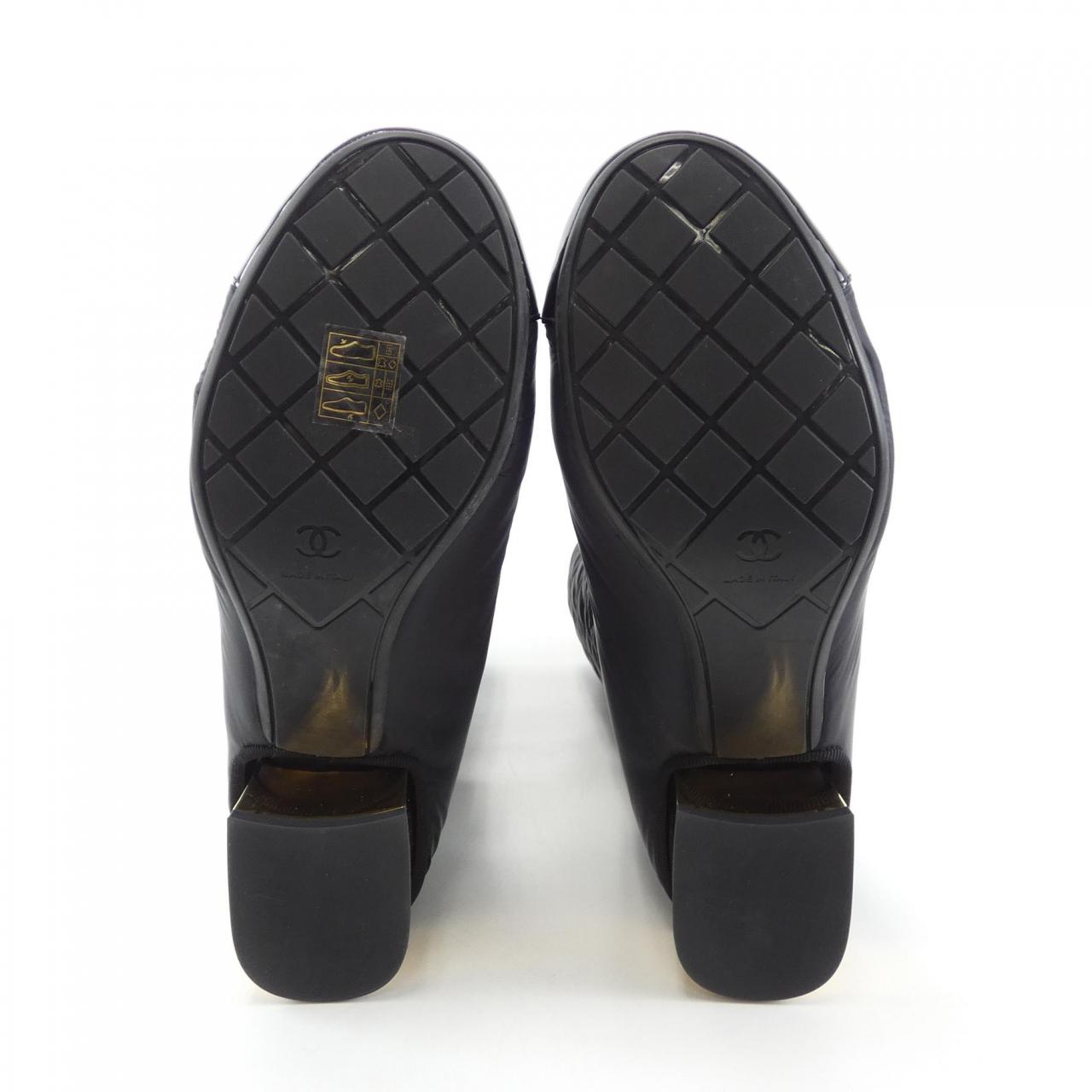 Chanel G38428Y55553 Lambskin Patent Calfskin Boots