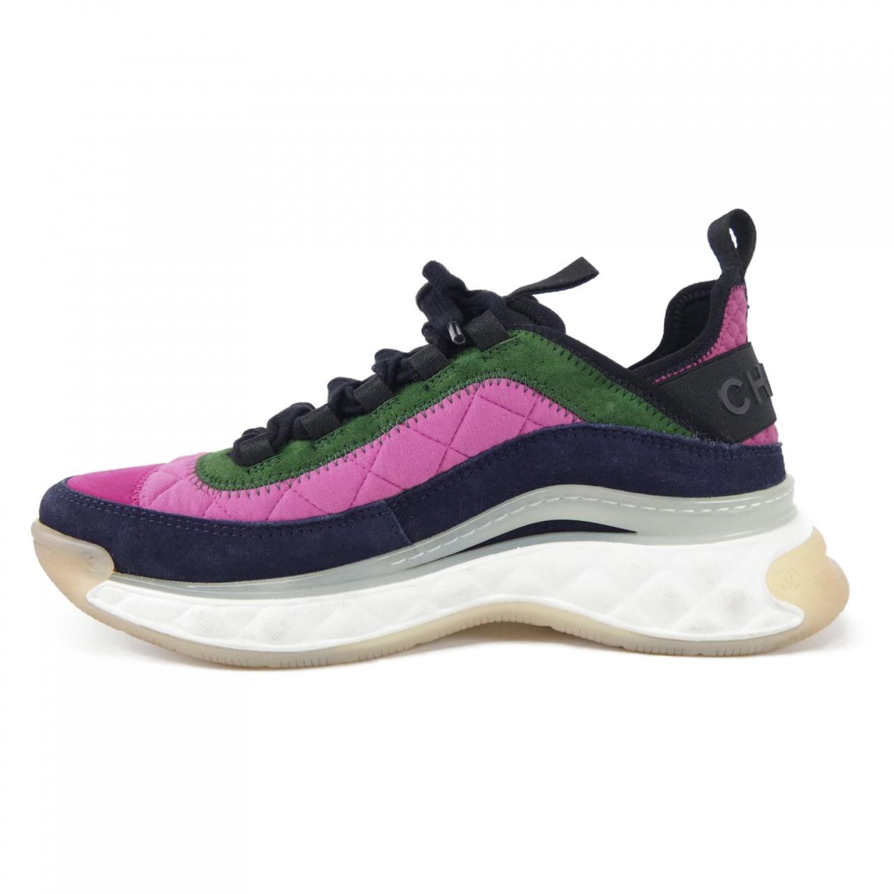 Chanel G38501Y55619 Fabric Suede Calfskin Sneakers