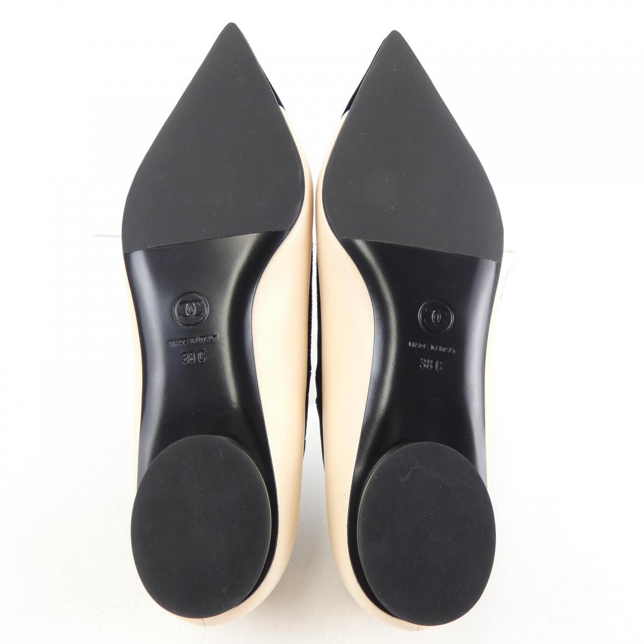 Chanel G39604Y56199 Lambskin Velvet Flat Shoes
